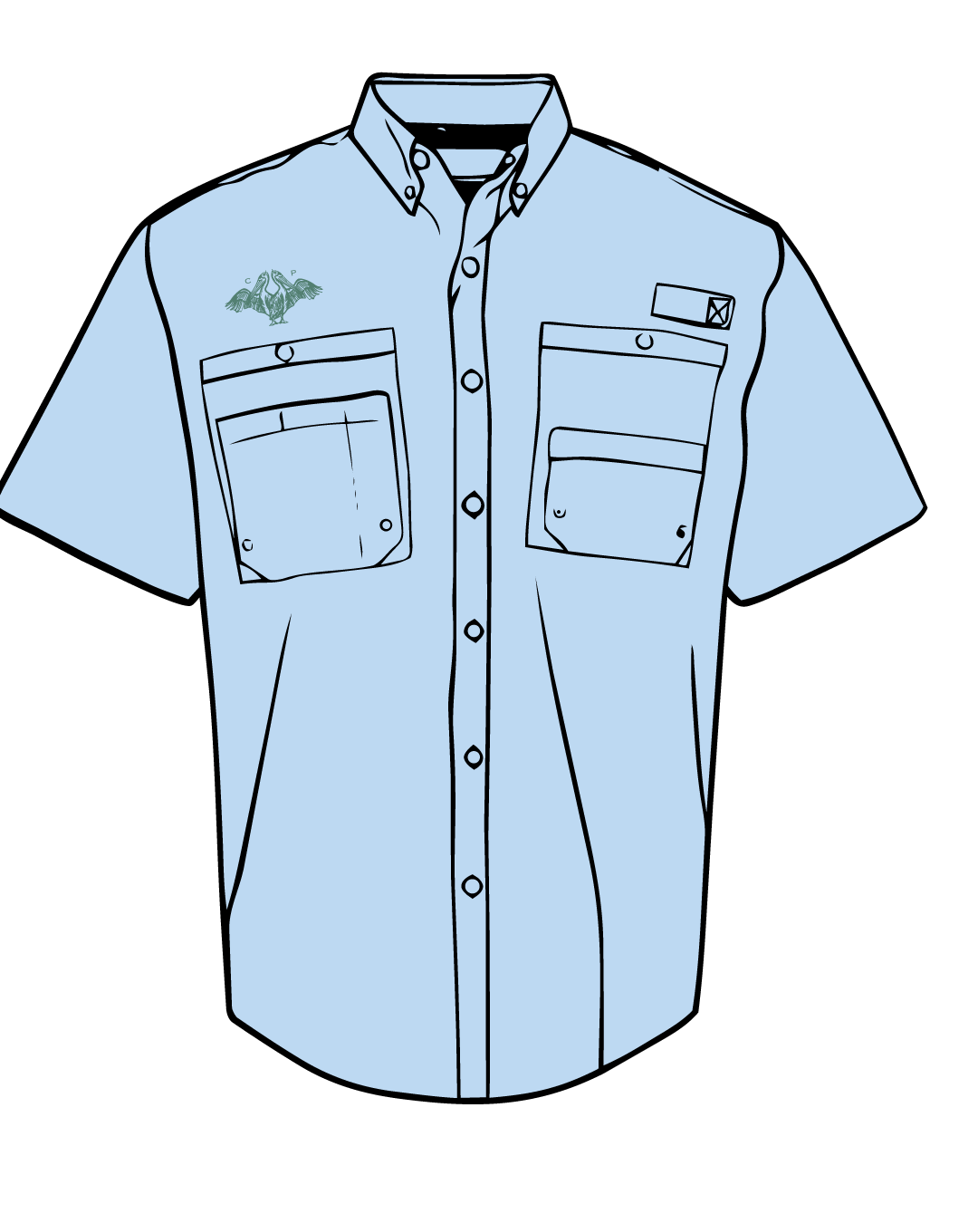 Coastal Pelican Hatteras Performance Fishing Shirt