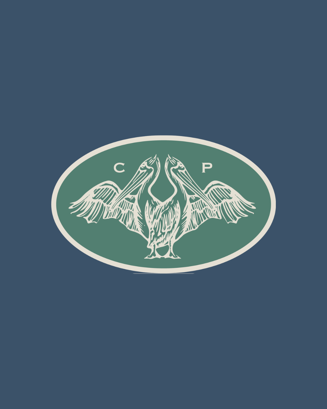 Coastal Pelican Patch Sticker