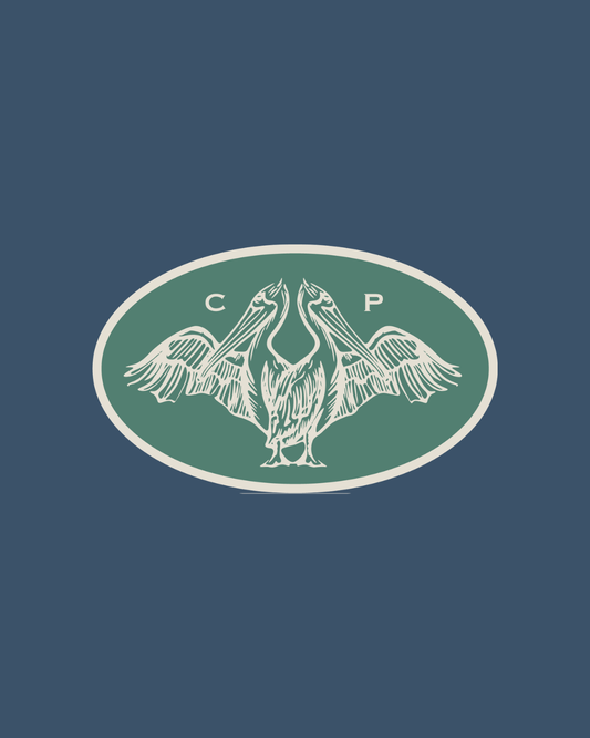 Coastal Pelican Patch Sticker