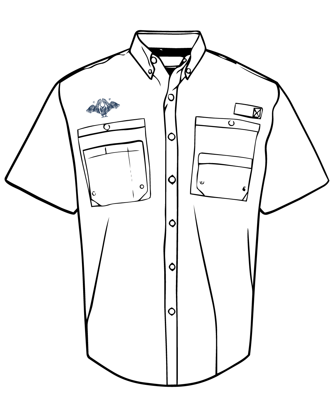 Coastal Pelican Hatteras Performance Fishing Shirt